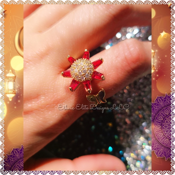 New Gold Tone spinning fidget rings -Anti tarnish-multi colored - Picture 3 of 10